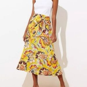 Loft Pattern Midi Skirt